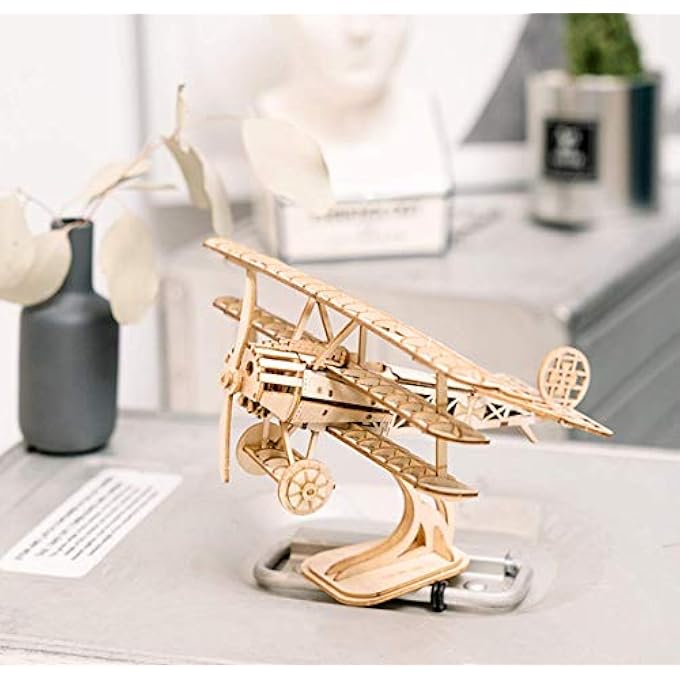 3D WOODEN MODEL KITS FOR ADULTS KIDS AIRPLANE WOODCRAFT CONSTRUCTION KIT 3D WOODEN PUZZLE DIY TOY GIFT - Image 4